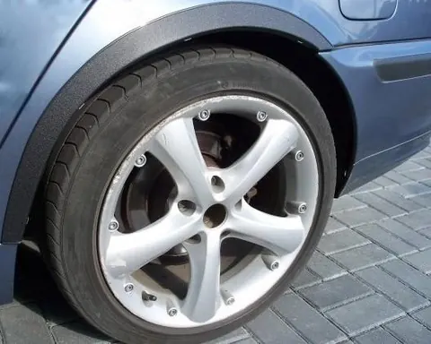 Накладки на арки (4 шт, чорні) для BMW 3 серія E46 1998-2006 рр — BMW 3 серия E46 1998-2006 гг. DianaParts