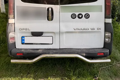 Задній захист AK006 (нерж) для Opel Vivaro 2001-2015 рр — Opel Vivaro 2001–2015 гг. DianaParts