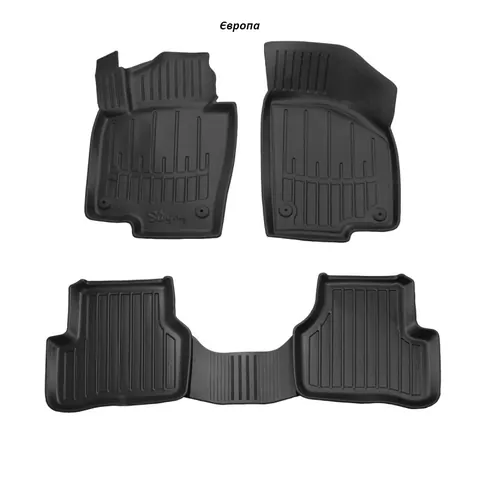 Килимки Stingray 3D (5 шт, поліуретан) Європеєць для Volkswagen Passat B7 2012-2015 рр — Volkswagen Passat B7 2012-2015 гг. DianaParts