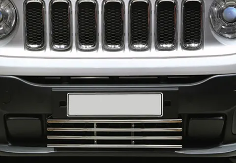 Решітка в бампер (нерж) для Jeep Renegade 2014- рр — Jeep Renegade 2014- гг. DianaParts