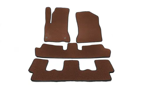 Килимки EVA (3 ряди, коричневі) для Citroen C-4 Picasso 2006-2013 рр — Citroen C-4 Picasso 2006-2013 гг. DianaParts
