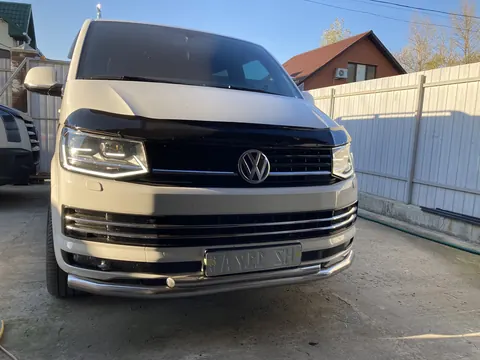 Передній подвійний захист ST011 (нерж.) для Volkswagen T6 2015-2024 рр — Volkswagen T6 2015-2024 гг. DianaParts