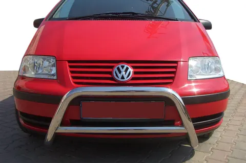 Кенгурятник WT005 (нерж) для Volkswagen Sharan 1995-2010 рр — Volkswagen Sharan 1995-2010 гг. DianaParts
