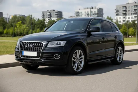 Бокові пороги Allmond Black (2 шт., Алюміній) для Ауди Q5 2008-2017 рр — Audi Q5 2008-2017 гг. DianaParts