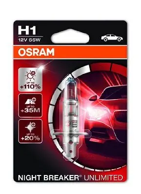 Лампа H1 55W 12V P14.5S Night Breaker Unlimited — Лампа ближнего света DianaParts