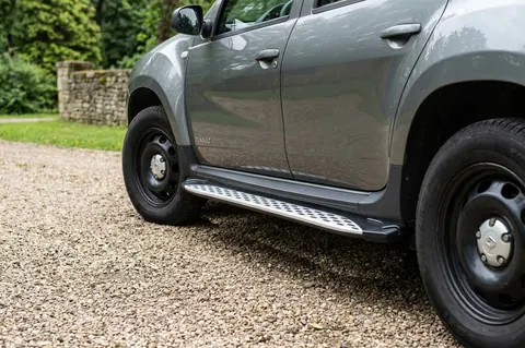 Бокові пороги Shining V1 (2 шт., Алюміній) для Renault Duster 2008-2017 рр — Renault Duster 2008–2017 гг. DianaParts