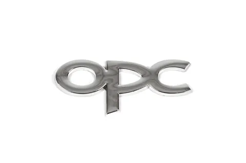 Металевий шильдик на багажник OPC (Хром) для Opel — Opel DianaParts