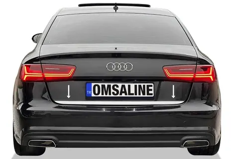 Кромка багажника OmsaLine (нерж.) для Ауди A6 C8 2018-2025 рр — Audi A6 C8 2018–2025 гг. DianaParts