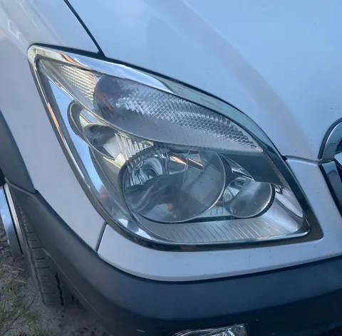 Накладки на фари (2006-2013, 2 шт, нерж.) для Mercedes Sprinter W906 рр — Mercedes Sprinter W906 2006–2018 гг. DianaParts