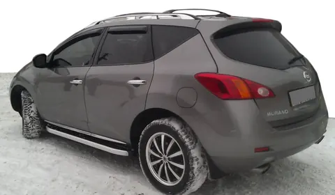 Бокові пороги Fullmond (2 шт., алюм.) для Nissan Murano 2008-2014 рр — Nissan Murano 2008-2014 гг. DianaParts