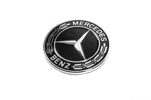 Заглушка замість емблеми на капот Mercedes (чорна, 57мм) для Mercedes-Benz — Mercedes-Benz DianaParts