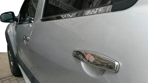 Накладки на ручки (4 шт., нерж.) Carmos - Турецька сталь для Renault Sandero 2007-2013 рр — Renault Sandero 2007-2013 гг. DianaParts