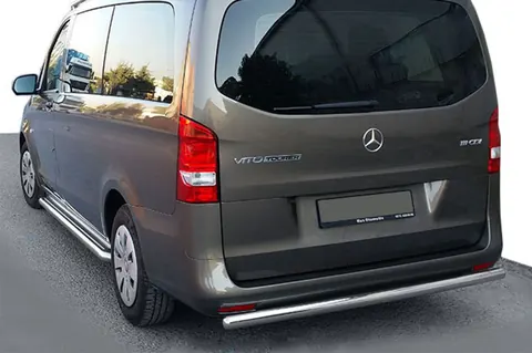 Задній захист AK002 (нерж.) для Mercedes Vito/V-class W447 2014- рр — Mercedes Vito/V-class W447 2014- гг. DianaParts