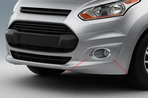 Накладки на противотуманки (2 шт., нерж) для Ford Connect 2014-2021 рр — Ford Connect 2014-2021 гг. DianaParts