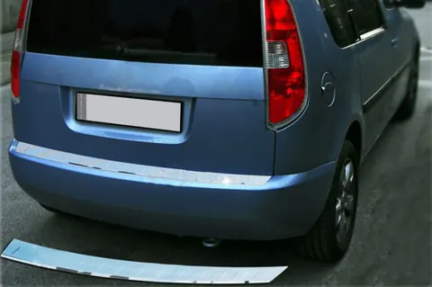 Накладка на задній бампер OmsaLine (нерж) Глянсова для Renault Lodgy 2013-2022 рр — Renault Lodgy 2013-2022 гг. DianaParts
