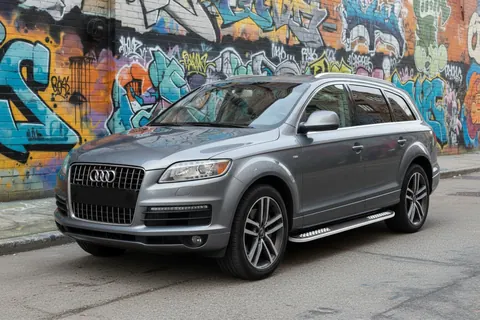 Бокові пороги Tayga V2 (2 шт., алюміній) для Ауди Q7 2005-2015 рр — Audi Q7 2005-2015 гг. DianaParts