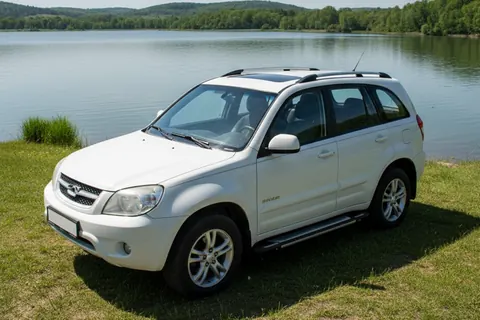 Бокові пороги Rainbow (2 шт., алюміній) для Chery Tiggo 3 2005- рр — Chery Tiggo 3 2005- гг. DianaParts