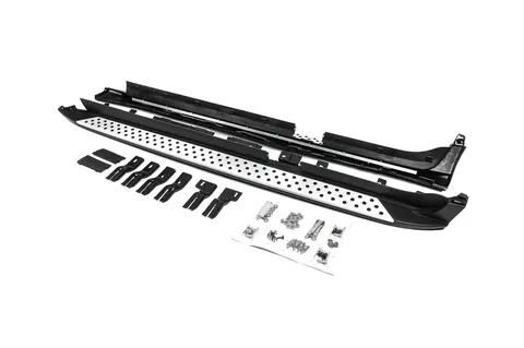 Оригінальні пороги V1 (2 шт, алюміній) для BMW X4 F26 2014-2018 рр — BMW X4 F26 2014-2018 гг. DianaParts