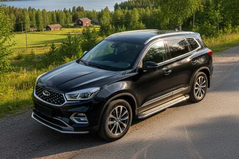 Бокові пороги Maydos V2 (2 шт., алюміній) для Chery Tiggo 8 2017- рр — Chery Tiggo 8 2017- гг. DianaParts