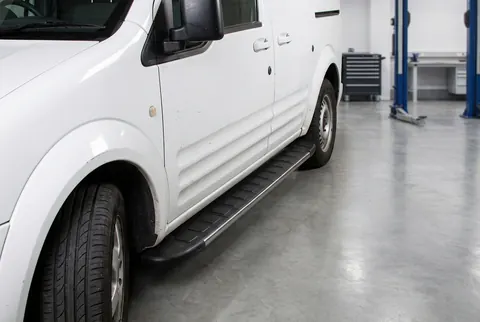 Бокові пороги Duru (2 шт., алюміній) Максі база для Ford Connect 2006-2009 рр — Ford Connect 2006–2009 гг. DianaParts