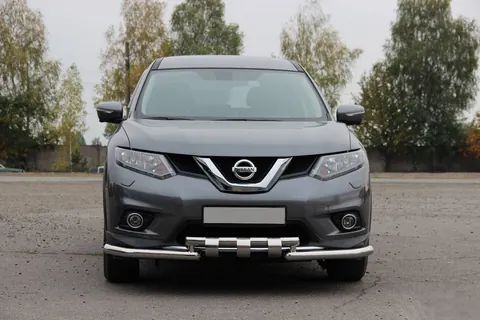Передній захист ST009-15 (нерж) для Nissan X-trail T32/Rogue 2014-2021 рр — Nissan X-trail T32/Rogue 2014-2021 гг. DianaParts