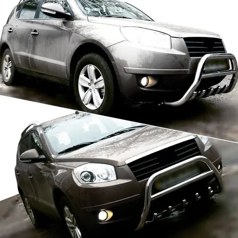 Кенгурятник WT003 (нерж.) для Geely Emgrand X7 2011- рр — Geely Emgrand X7 2011- гг. DianaParts