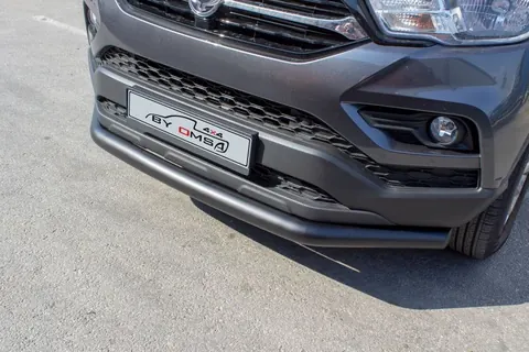 Передній захист Texas (76мм, чорний) для SsangYong Musso ІІ 2018- рр — SsangYong Musso ІІ 2018- гг. DianaParts
