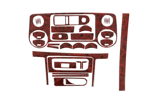 Накладки на панель (Meric) Дерево для Volkswagen Amarok 2010-2022 рр — Volkswagen Amarok 2010-2022 гг. DianaParts