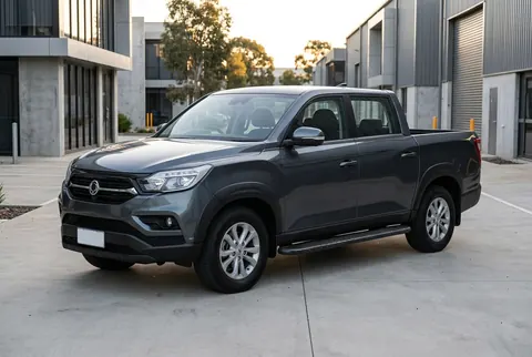 Бокові пороги Bosphore Black (2 шт., Алюміній) для SsangYong Musso II 2018- рр — SsangYong Musso II 2018– гг. DianaParts
