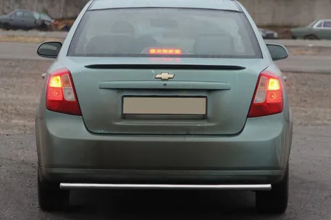 Задній захист AK002 (42мм, нерж.) для Chevrolet Lacetti 2003-2024 рр — Chevrolet Lacetti 2003-2024 гг. DianaParts