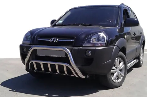 Кенгурятник WT002 (нерж.) для Hyundai Tucson JM 2004- рр — Hyundai Tucson JM 2004- гг. DianaParts