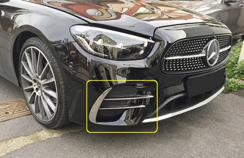 Бокові накладки на передній бампер 2020-2026 (нерж) для Mercedes E-сlass W213 рр — Mercedes E-сlass W213 2016-2023 гг. DianaParts