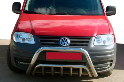 Кенгурятник WT002 (нерж) для Volkswagen Caddy 2004-2010 рр — Volkswagen Caddy 2004-2010 гг. DianaParts