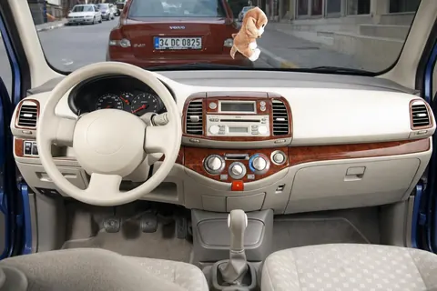 Накладки на панель Алюміній для Nissan Micra K12 2003-2010 рр — Nissan Micra K12 2003-2010 гг. DianaParts