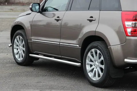 Бічні труби BB001 (2 шт., нерж) 60 мм для Suzuki Grand Vitara 2005-2017 рр — Suzuki Grand Vitara 2005-2017 гг. DianaParts