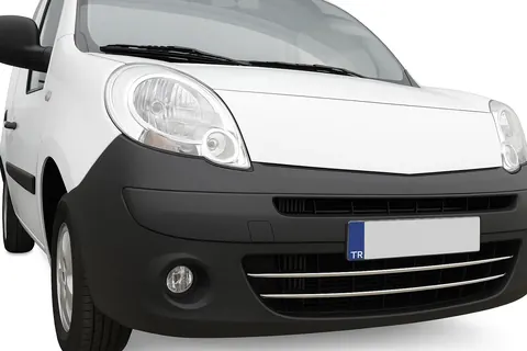 Накладки на передній бампер (2 шт, нерж) для Renault Kangoo 2008-2020 рр — Renault Kangoo 2008–2020 гг. DianaParts