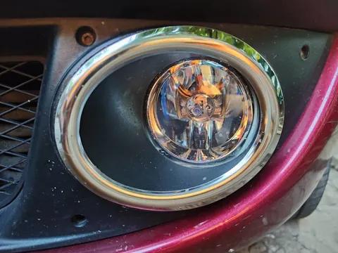 Накладки на противотуманки (2 шт., нерж) OmsaLine - Італійська нержавійка для Fiat Doblo I 2005-2010 рр — Fiat Doblo I 2005-2010 гг. DianaParts