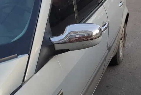 Накладки на дзеркала (2 шт, нерж) для Renault Megane II 2004-2009 рр — Renault Megane II 2004-2009 гг. DianaParts