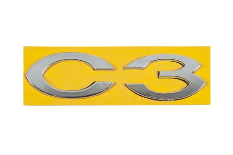 Напис C3 (113мм на 30мм) для Citroen C-3 2009-2016 рр — Citroen C-3 2009–2016 гг. DianaParts