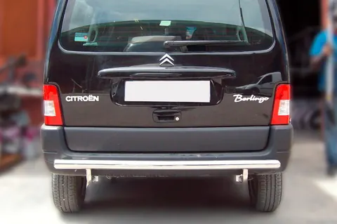 Задній захист (нерж.) для Citroen Berlingo 1996-2008 рр — Citroen Berlingo 1996-2008 гг. DianaParts