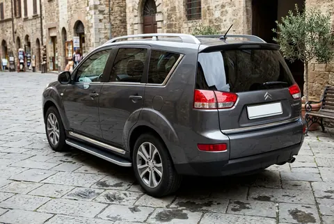 Бокові пороги Tayga (2 шт., Алюміній) для Citroen C-Crosser 2007-2013 рр — Citroen C-Crosser 2007-2013 гг. DianaParts