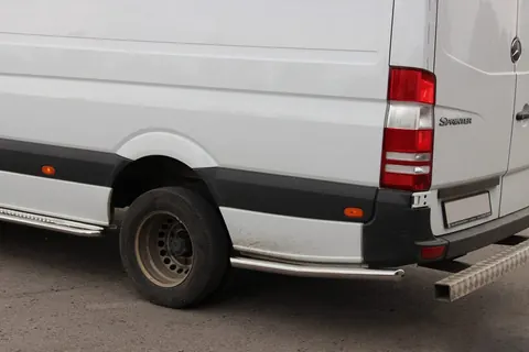 Бічні труби за заднім колесом (2 шт., нерж) Коротка база, 60мм для Volkswagen Crafter 2006-2016 рр — Volkswagen Crafter 2006-2016 гг. DianaParts