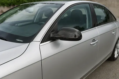 Накладки на дзеркала 2010-2015 (2шт, натуральний карбон) для Ауди A4 B8 рр — Audi A4 B8 2007-2015 гг. DianaParts