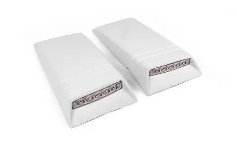 Вставки на дах із LED (2 шт, під фарбування) для Volkswagen Amarok 2010-2022 рр — Volkswagen Amarok 2010-2022 гг. DianaParts