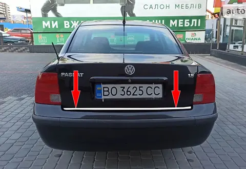 Кромка багажника SD 1996-2001 (нерж) для Volkswagen Passat B5 рр — Volkswagen Passat B5 1997-2005 гг. DianaParts
