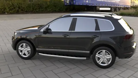 Бокові пороги Fullmond (2 шт., алюм) для Volkswagen Touareg 2010-2018 рр — Volkswagen Touareg 2010-2018 гг. DianaParts