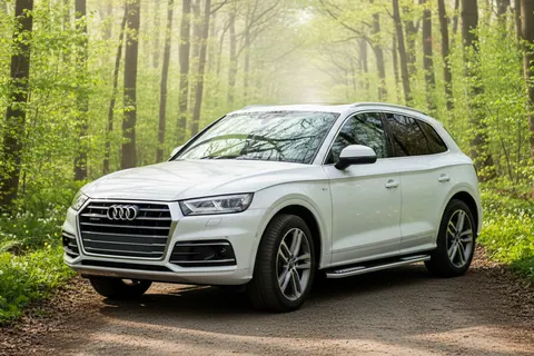 Бокові пороги Tayga V2 (2 шт., алюміній) для Ауди Q5 2017-2025 рр — Audi Q5 2017-2025 гг. DianaParts