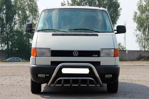 Кенгурятник WT002 (нерж) для Volkswagen T4 Caravelle/Multivan 1990-2003 рр — Volkswagen T4 Caravelle/Multivan 1990–2003 гг. DianaParts