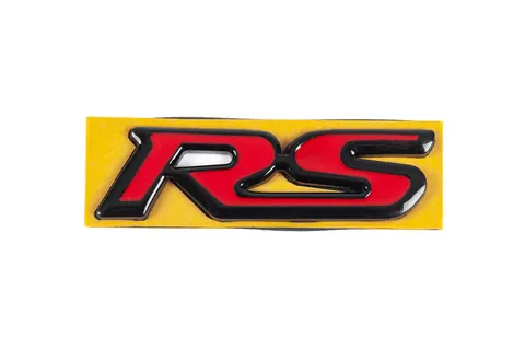 Напис RS  червоно-чорний (95мм на 25мм) для Honda — Honda DianaParts