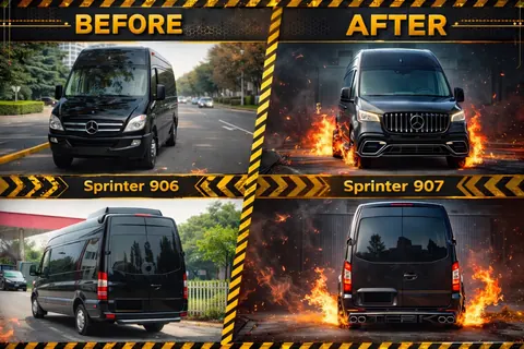 Комплект рестайлінгу в W907 для Mercedes Sprinter W906 2006-2018 рр — Mercedes Sprinter W906 2006–2018 гг. DianaParts